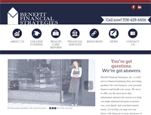 Tablet Screenshot of benefitfinancialstrategies.com